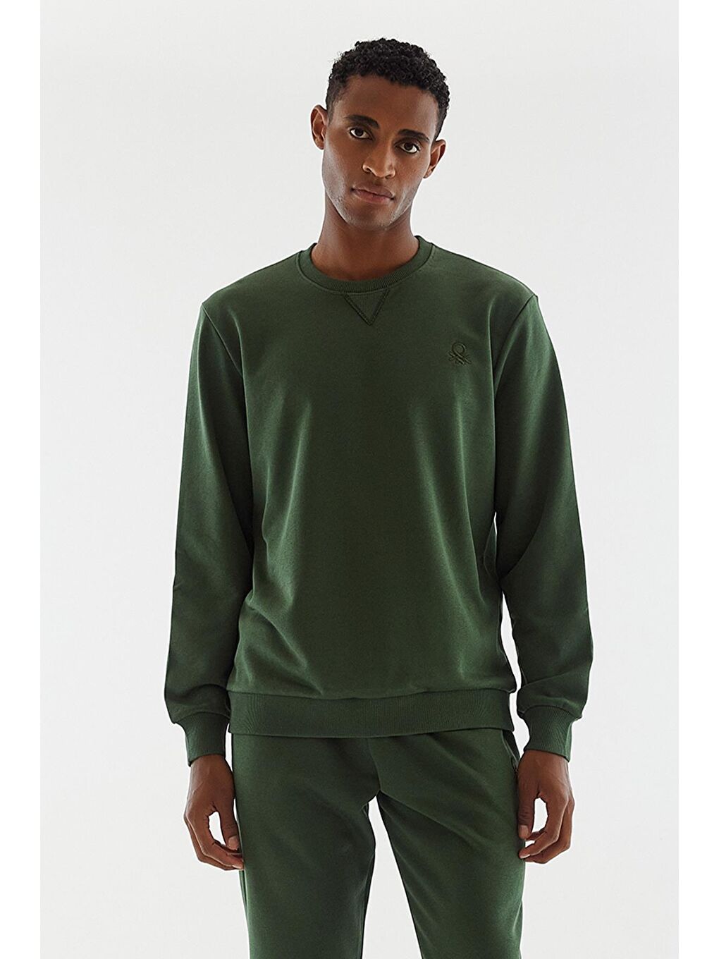 United Colors Of Benetton Haki Erkek Sweatshirt - 2