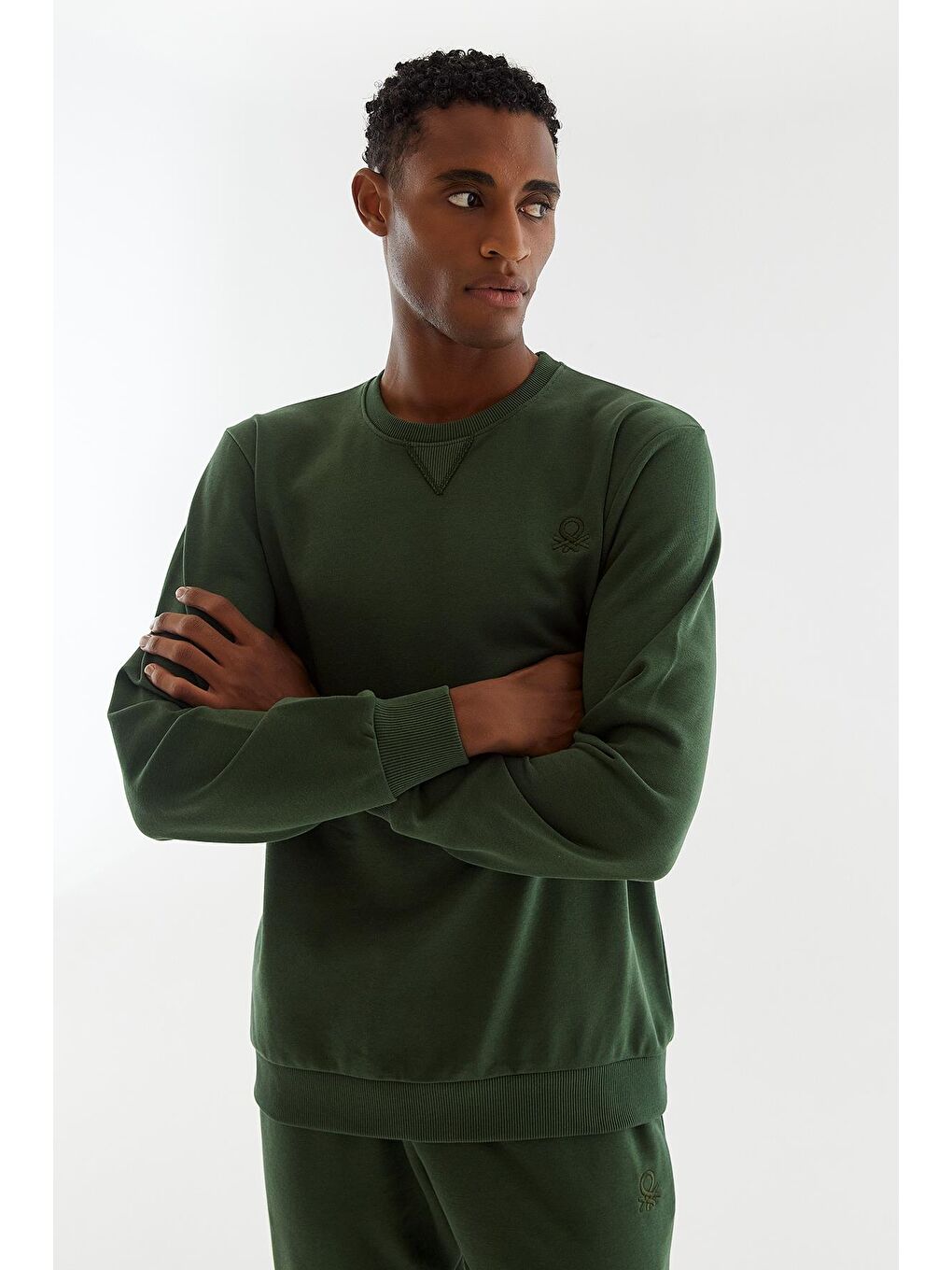 United Colors Of Benetton Haki Erkek Sweatshirt - 7