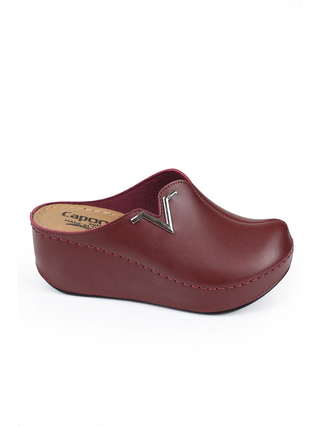 Bordo Z6188 Kadın Sabo Terlik-1