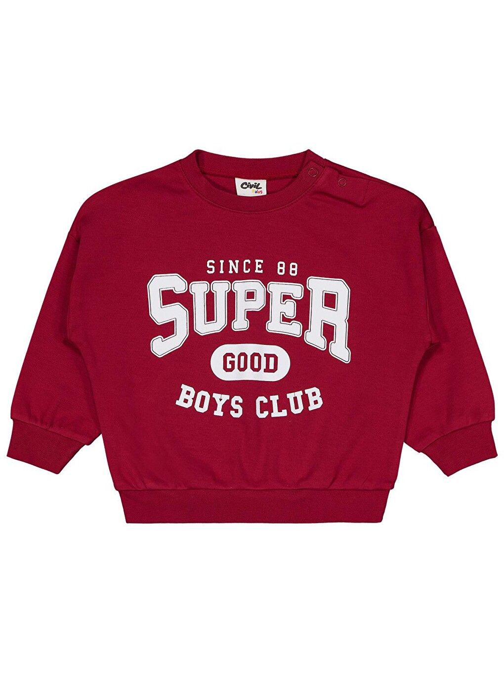 Baby Super Good Baskılı 6-18 Ay Takım - Bordo-1