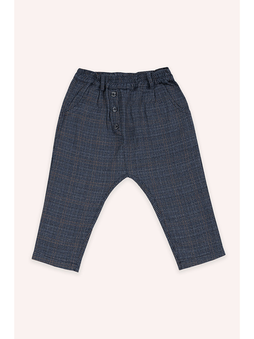 Erkek Bebek Lacivert Ekose Pantolon