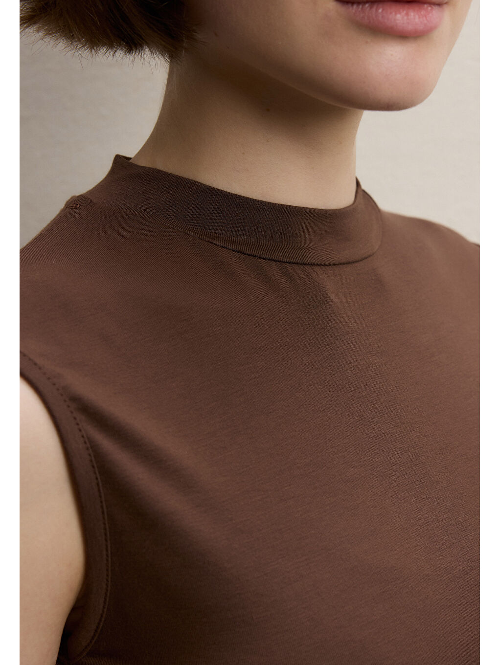 Kahverengi SIFIR KOL BAMBU BODY SICAK KAHVE-2