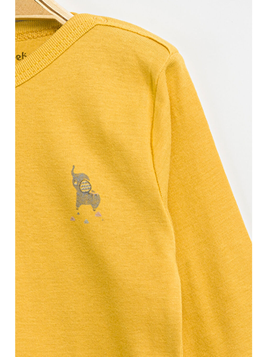 Kahverengi Erkek Kız Bebek Çıtçıtlı % 100 Pamuk Body & Zıbın 12 Ay - 36 Ay-2