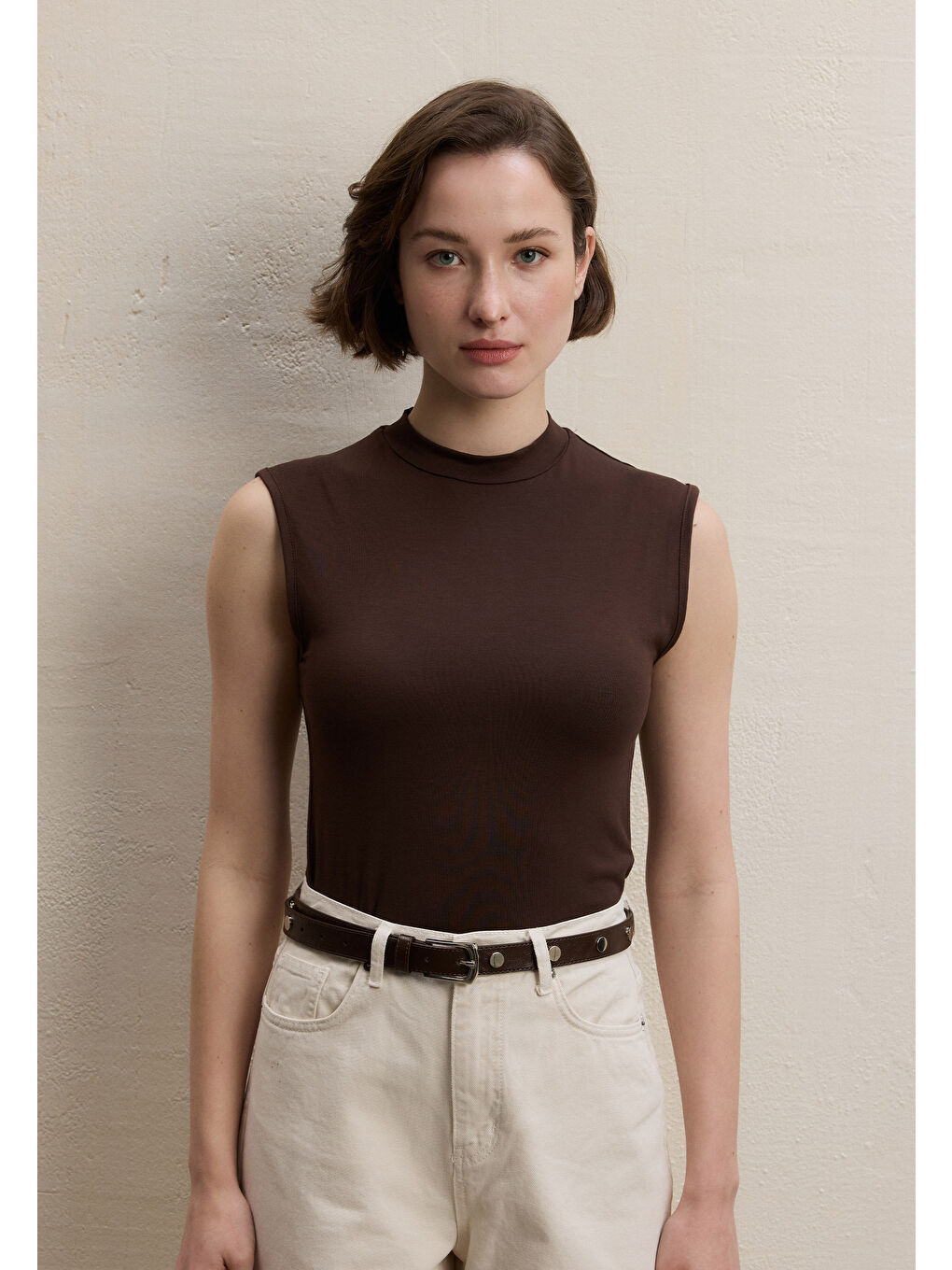 Kahverengi SIFIR KOL BAMBU BODY ACI KAHVE-1