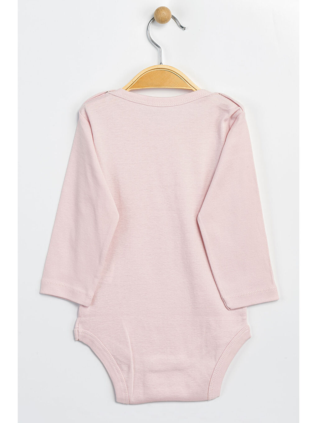 Pembe Erkek Kız Bebek Çıtçıtlı % 100 Pamuk Body & Zıbın 12 Ay - 36 Ay-1