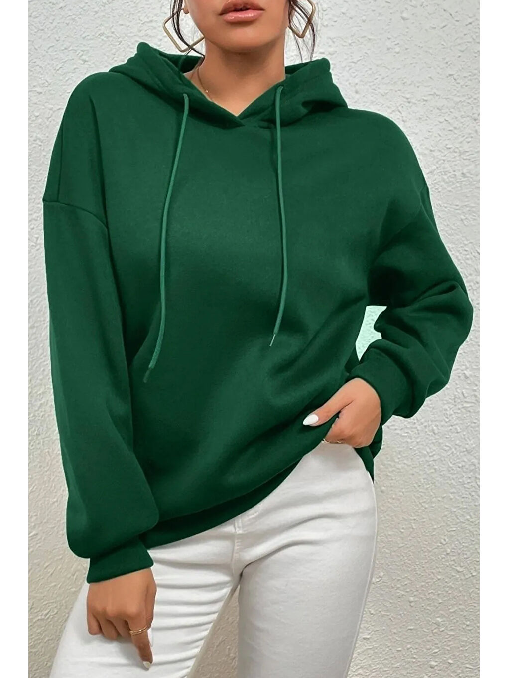 uyguntarz Yeşil Unisex Suppose Baskılı Sweatshirt - 1