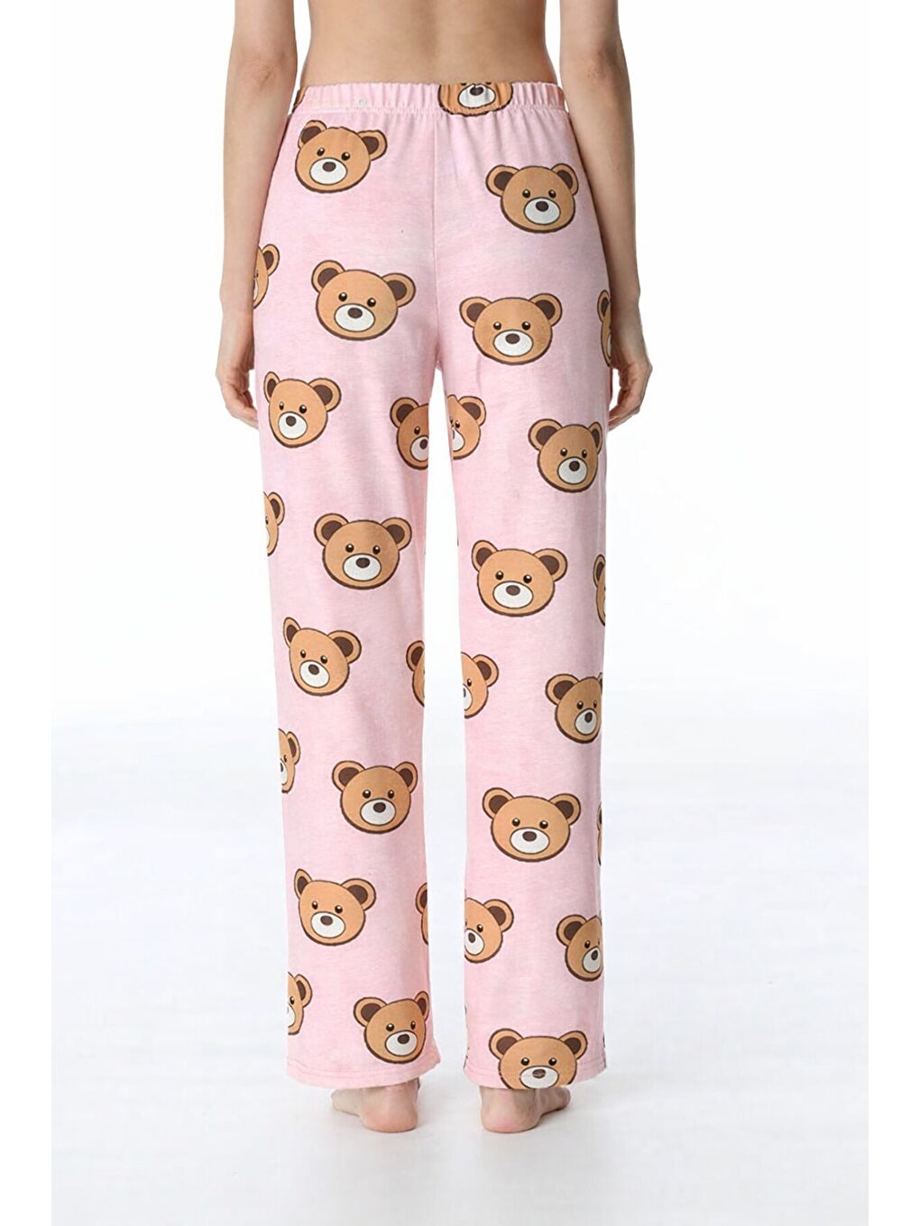 Pembe Ayı Baskılı Pijama Alt-2