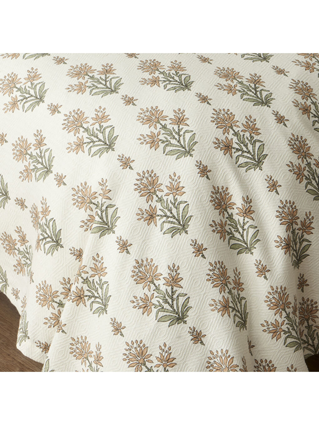 Sarı Carmen Pamuklu Çift Kişilik Pike Takımı Hardal (200x220 cm)-4