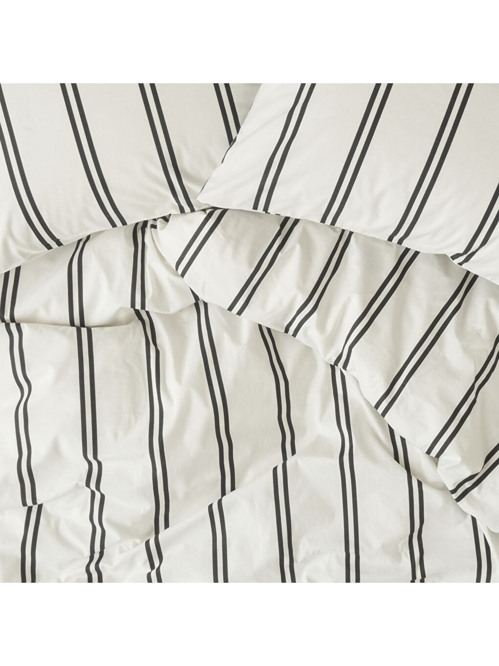 %100 Pamuk Ranforce April Çift Kişilik Nevresim Seti Beyaz (200x220 cm)-1