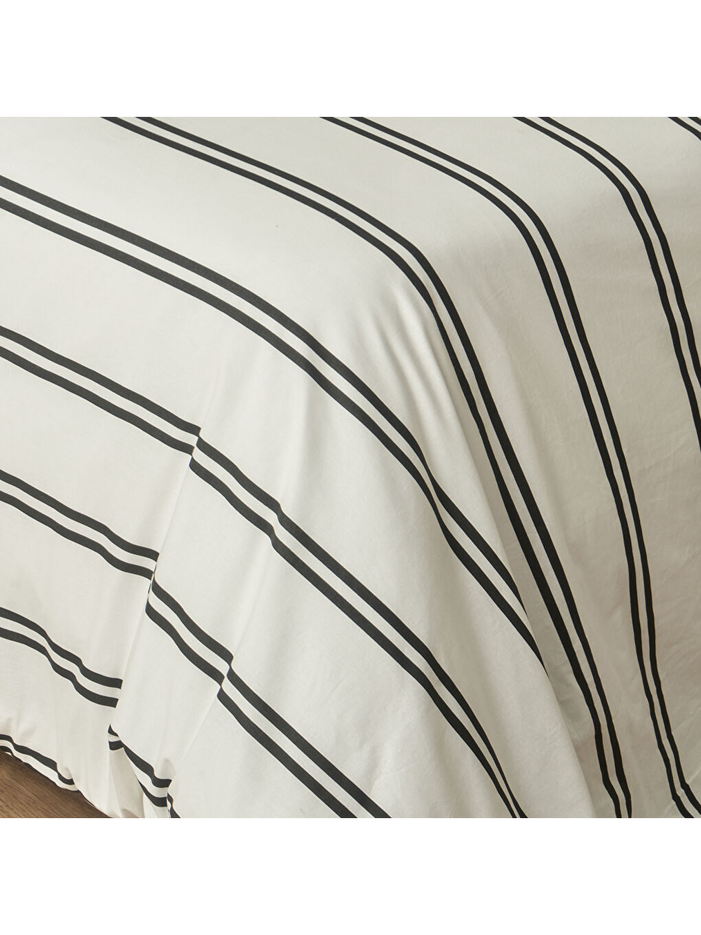 %100 Pamuk Ranforce April Çift Kişilik Nevresim Seti Beyaz (200x220 cm)-3