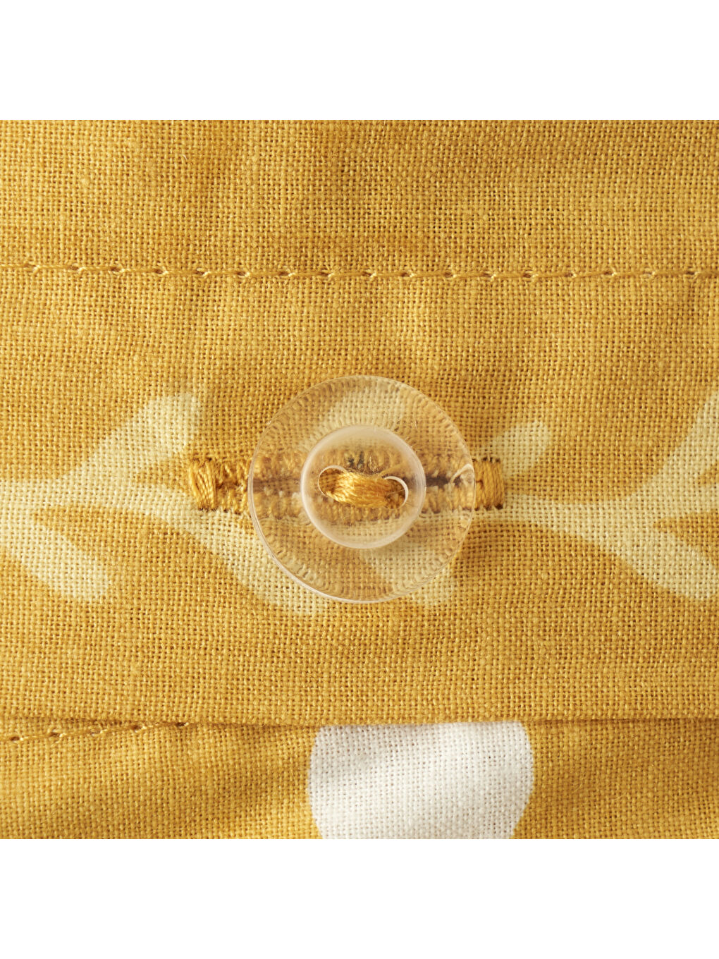 Sarı %100 Pamuk Ranforce Blessing Çift Kişilik Nevresim Seti Hardal (200x220 cm)-6