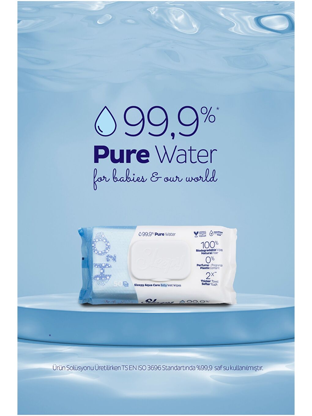 AquaCare H2O Yenidoğan Islak Bebek Havlusu 4X50-2