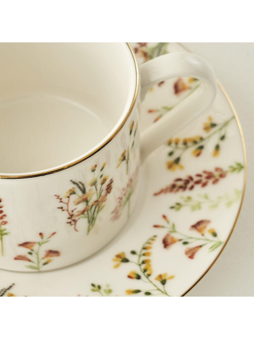 Karışık Flores Porselen 2'li Çay Fincanı Seti (180 cc)-2