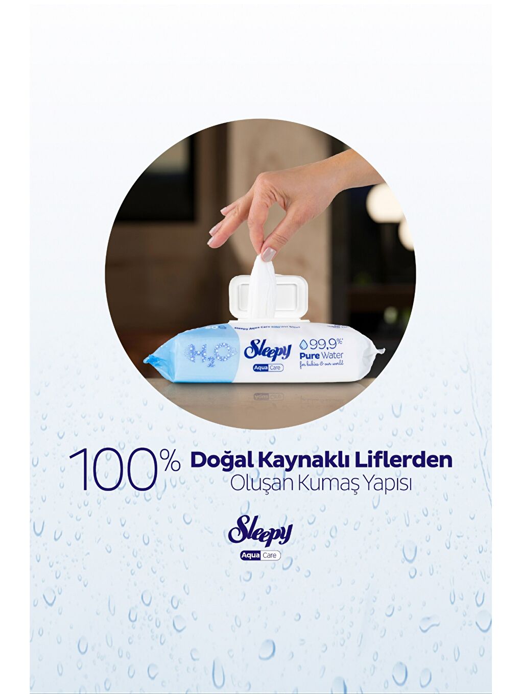 AquaCare H2O Yenidoğan Islak Bebek Havlusu 4X50-4