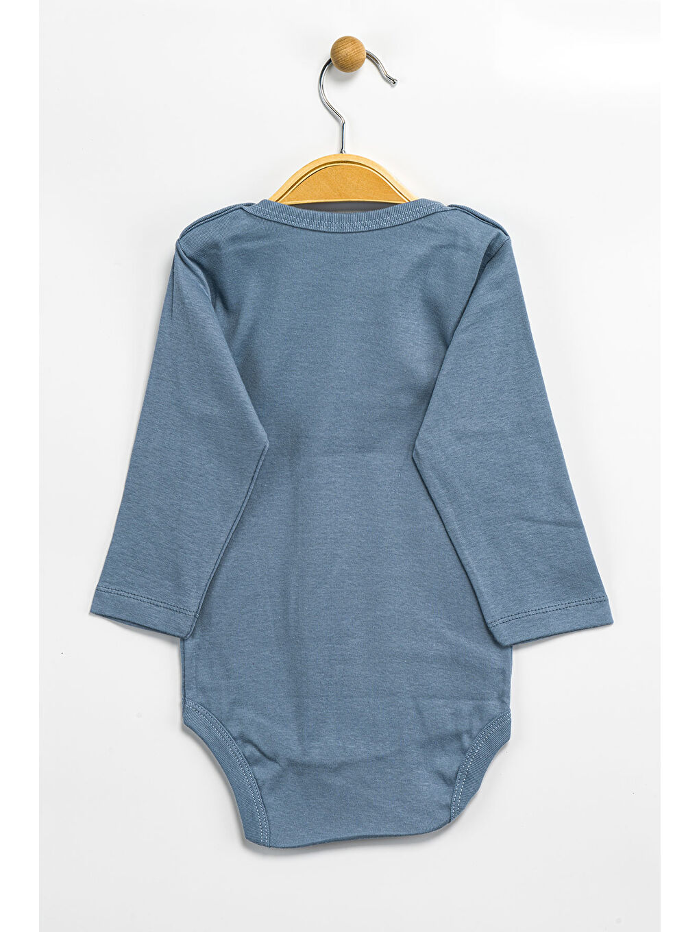 AZİZ BEBE Indigo Erkek Kız Bebek Çıtçıtlı % 100 Pamuk Body & Zıbın 12 Ay - 36 Ay - 1