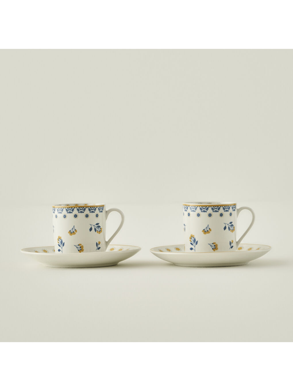 Mabel Porselen 2'li Kahve Fincanı Seti Mavi (90 cc)