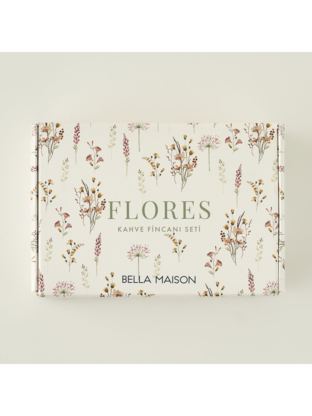 Karışık Flores Porselen 2'li Kahve Fincanı Seti (90 cc)-3