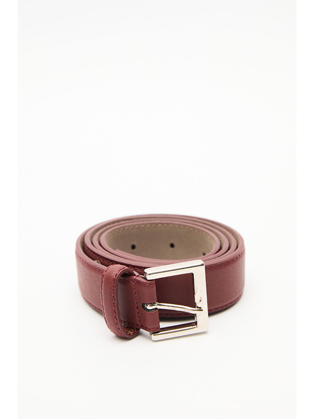 Kare Tokalı Kemer Bordo-2