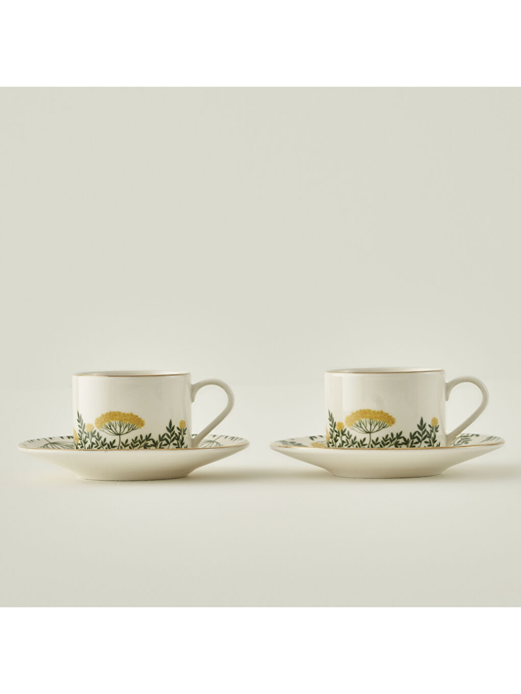 Lily Porselen 2'li Çay Fincanı Seti Yeşil (180 cc)