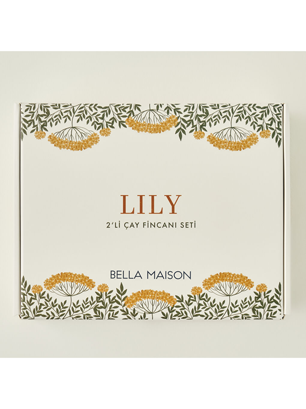 Lily Porselen 2'li Çay Fincanı Seti Yeşil (180 cc)-3