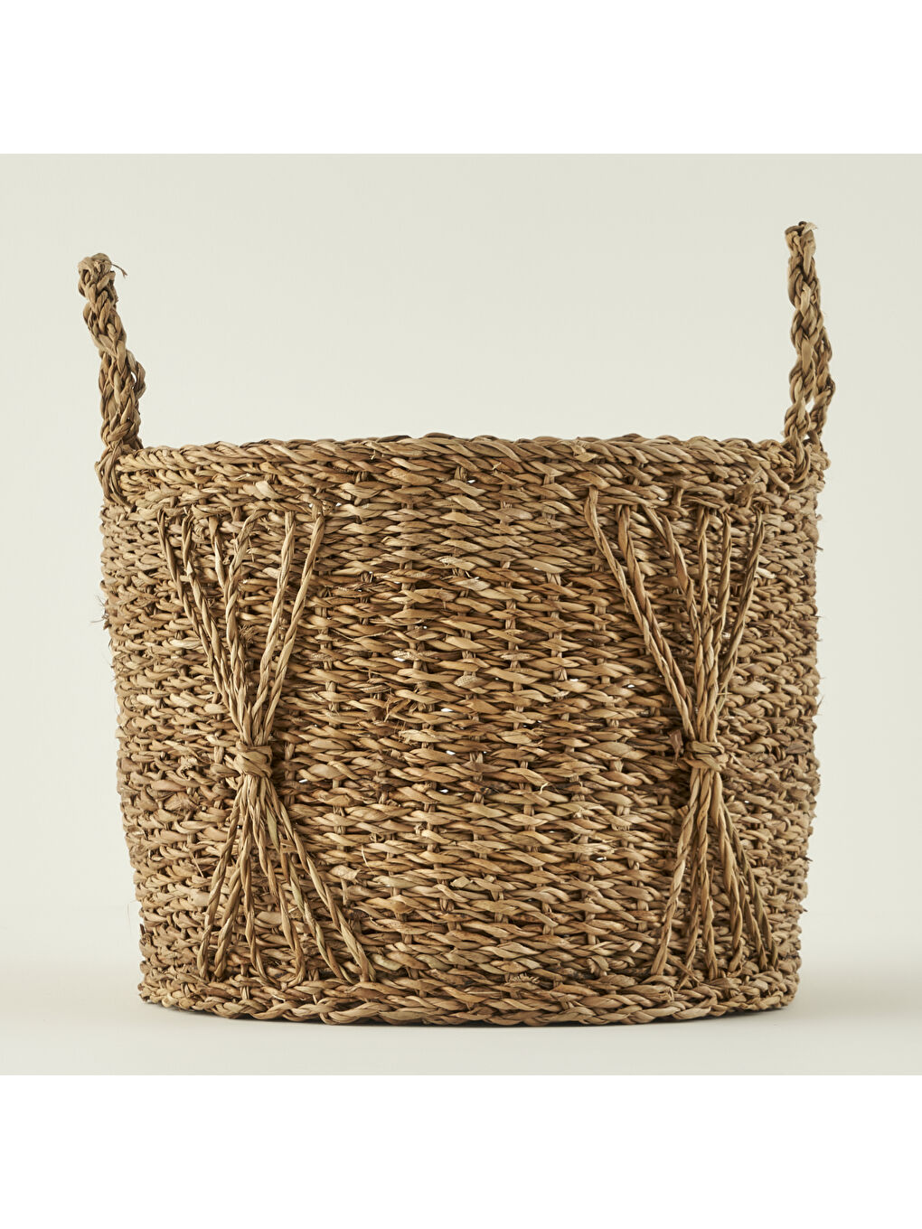 Bej Ella Hasır Sepet Naturel (36x30 cm)