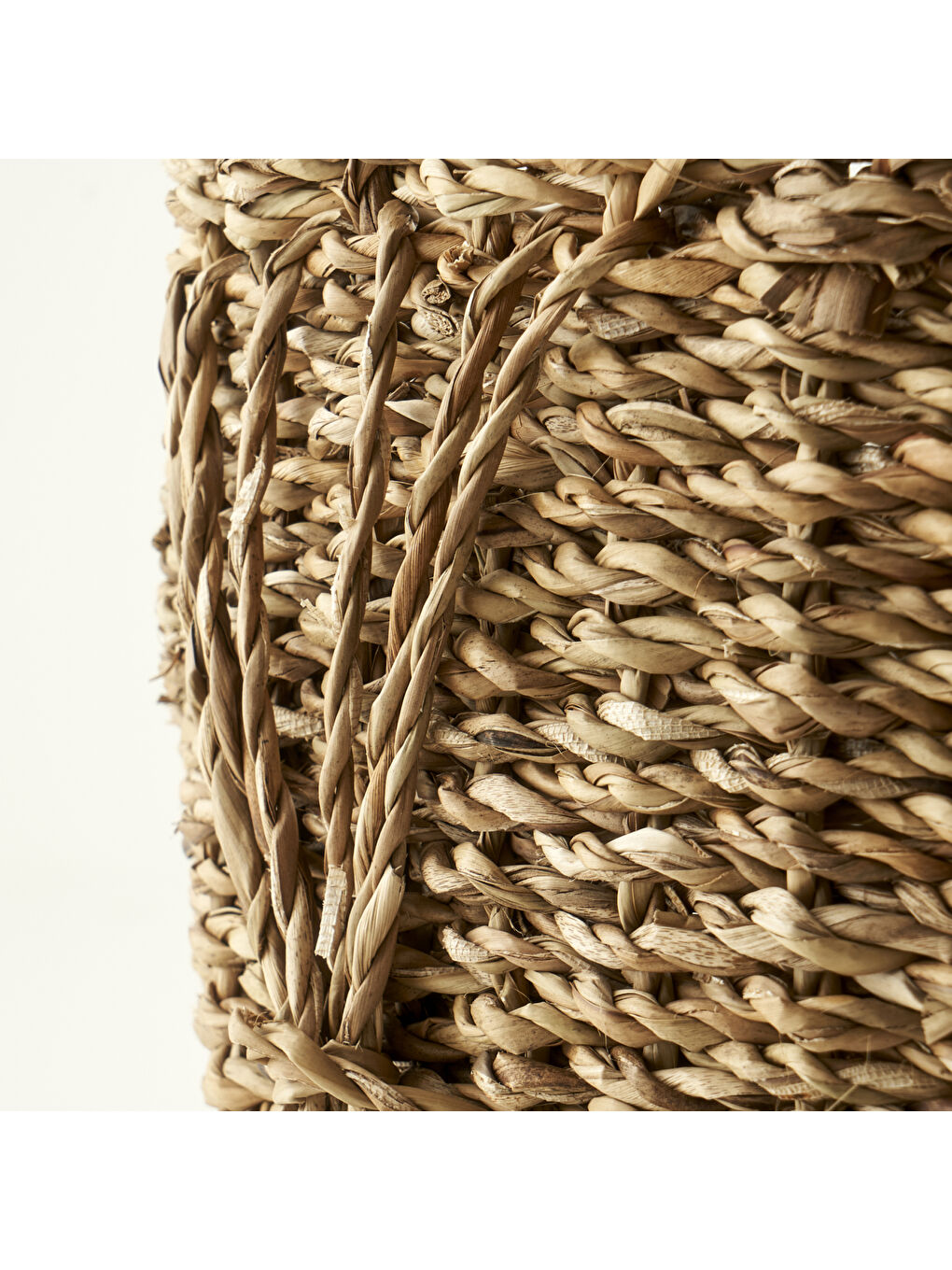 Bej Ella Hasır Sepet Naturel (28x25 cm)-1