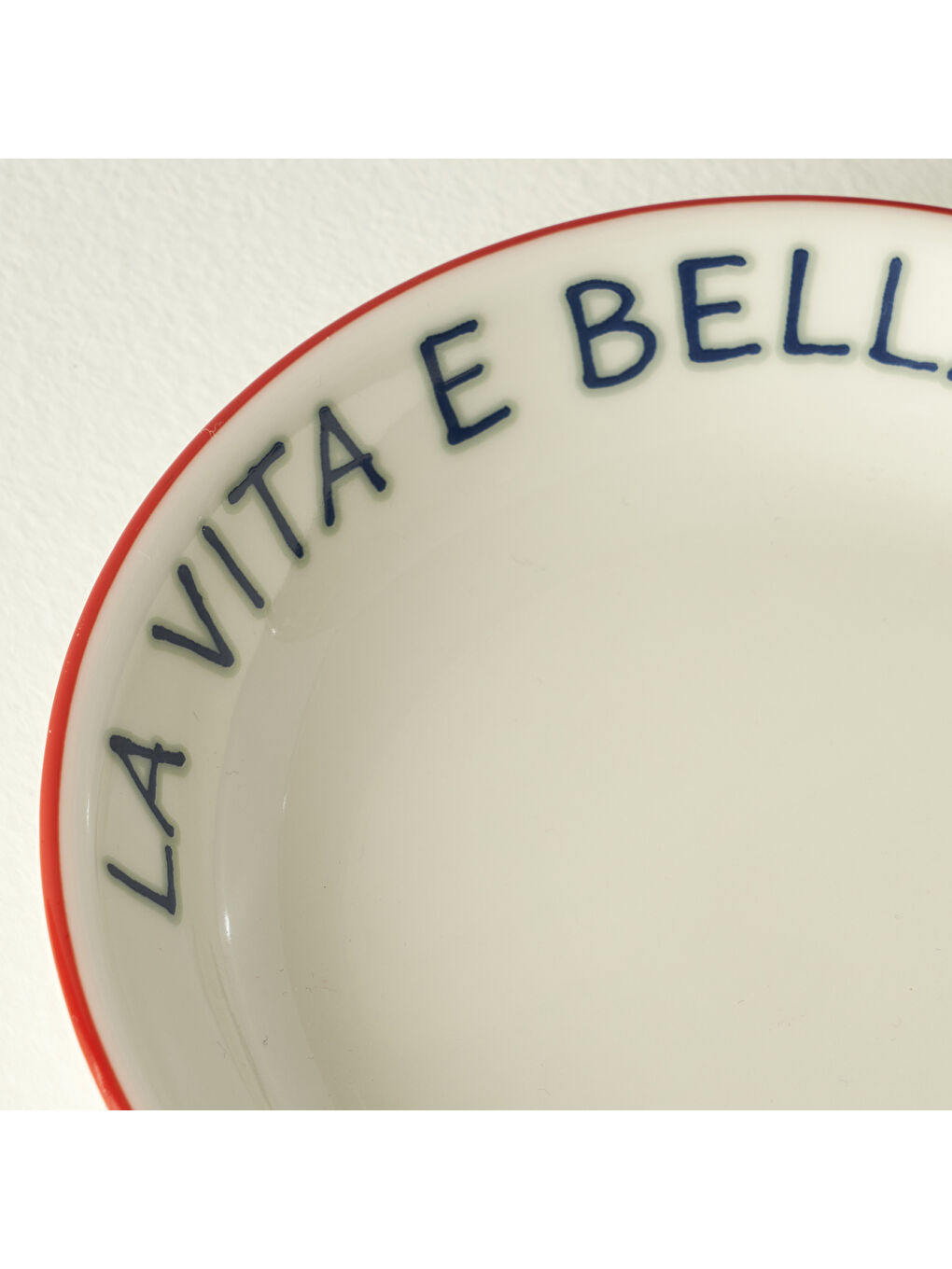 Line Porselen Büyük Sunum Kasesi Kırmızı (15 cm)-1