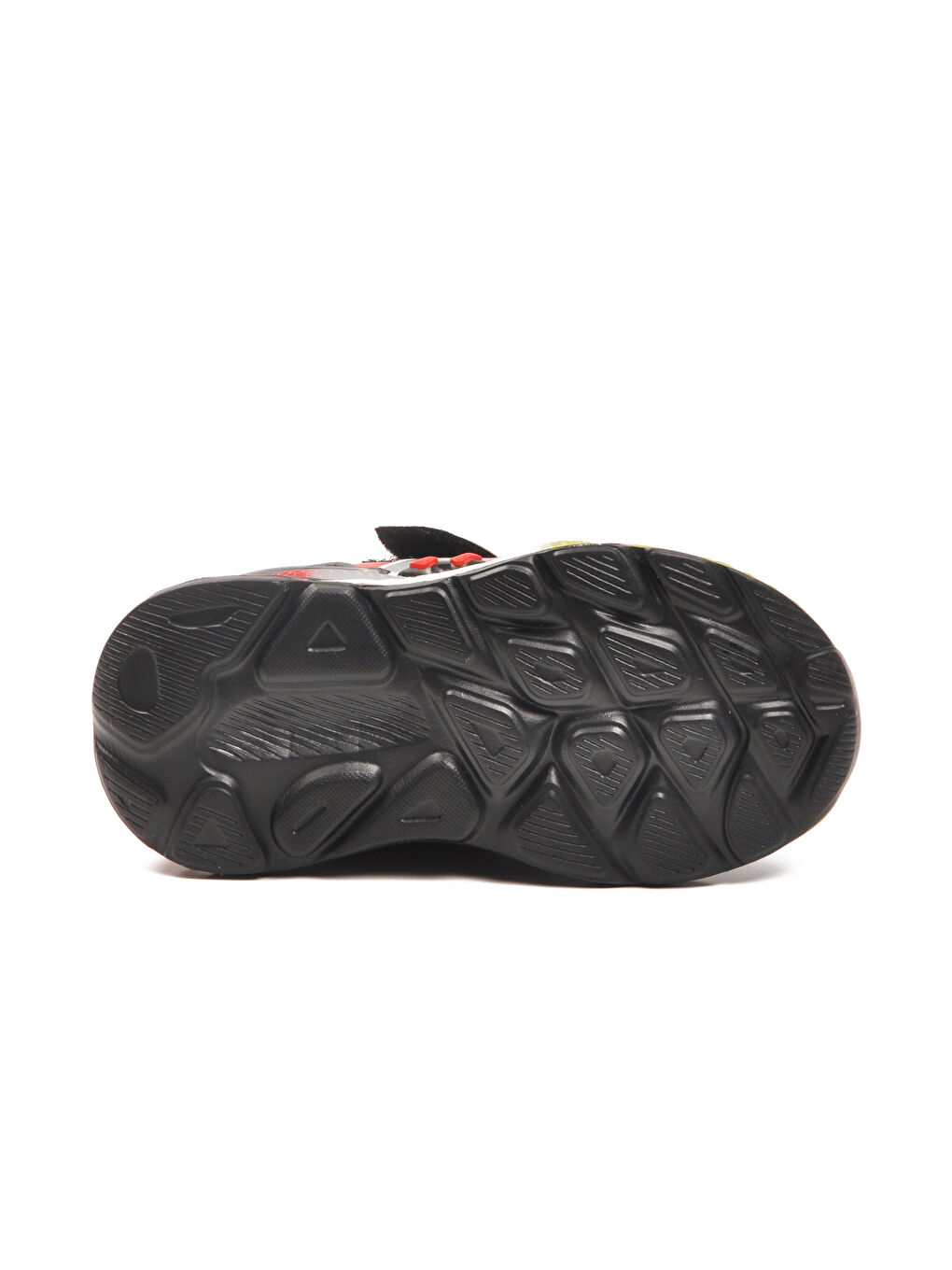 Kırmızı Siyah Cırtlı Hafif Esnek Erkek Çocuk Spor Ayakkabı 2048 P-4