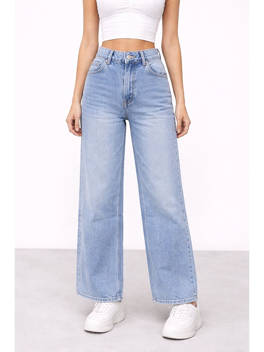 Wide Leg Açık Mavi Jean-1