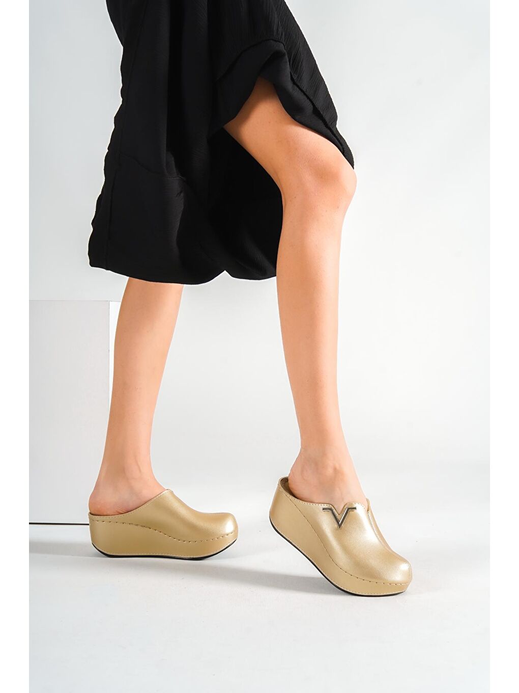 Sarı Z6188 Kadın Sabo Terlik-1