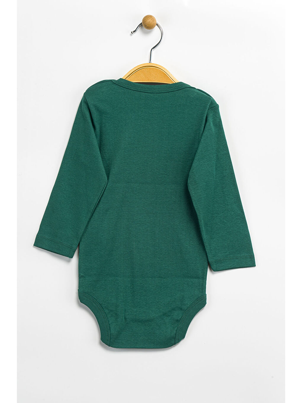 Yeşil Erkek Kız Bebek Çıtçıtlı % 100 Pamuk Body & Zıbın 12 Ay - 36 Ay-1