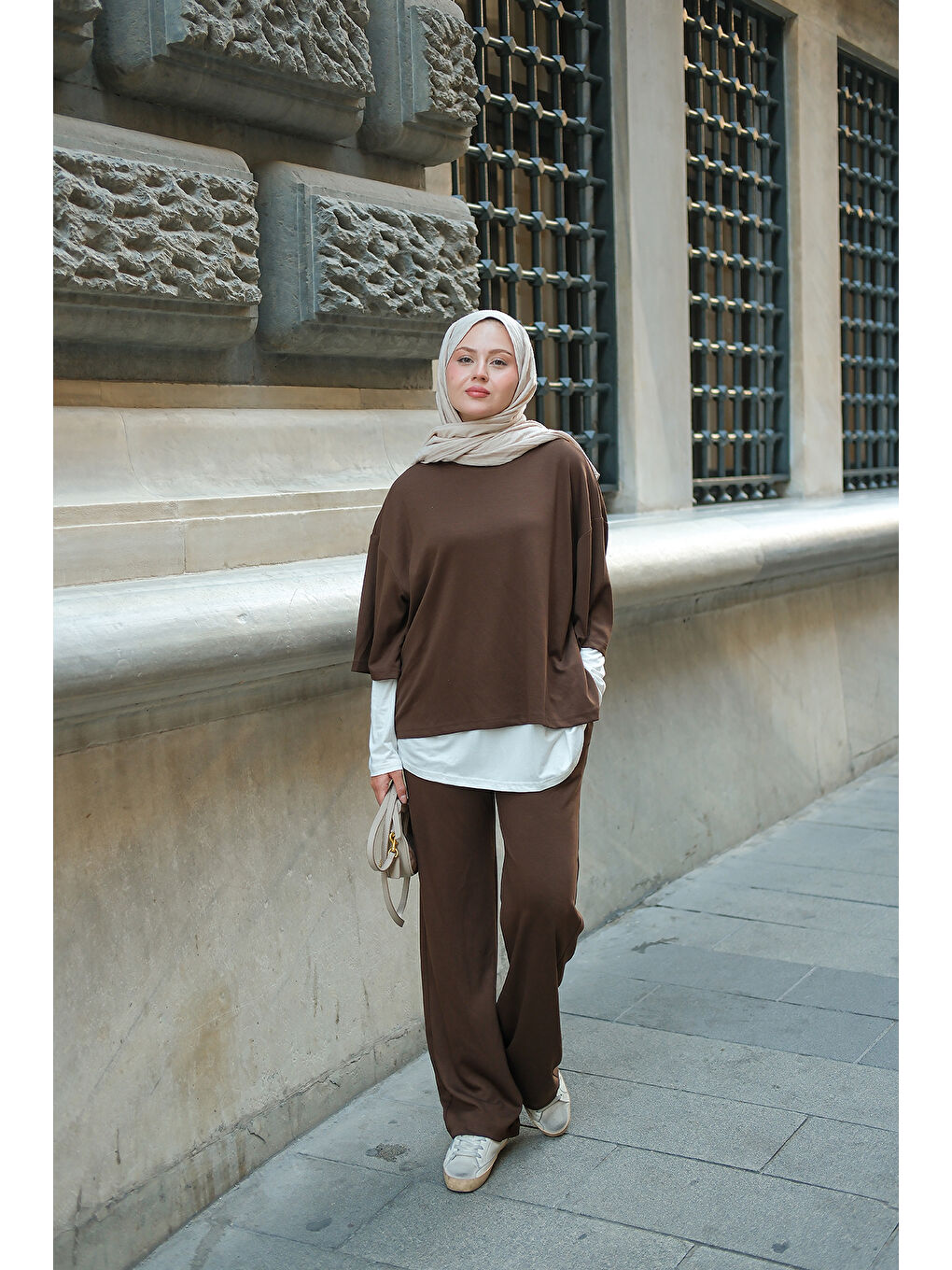 Kahverengi Kadın İç Badili Üçlü Takım Kahve-2