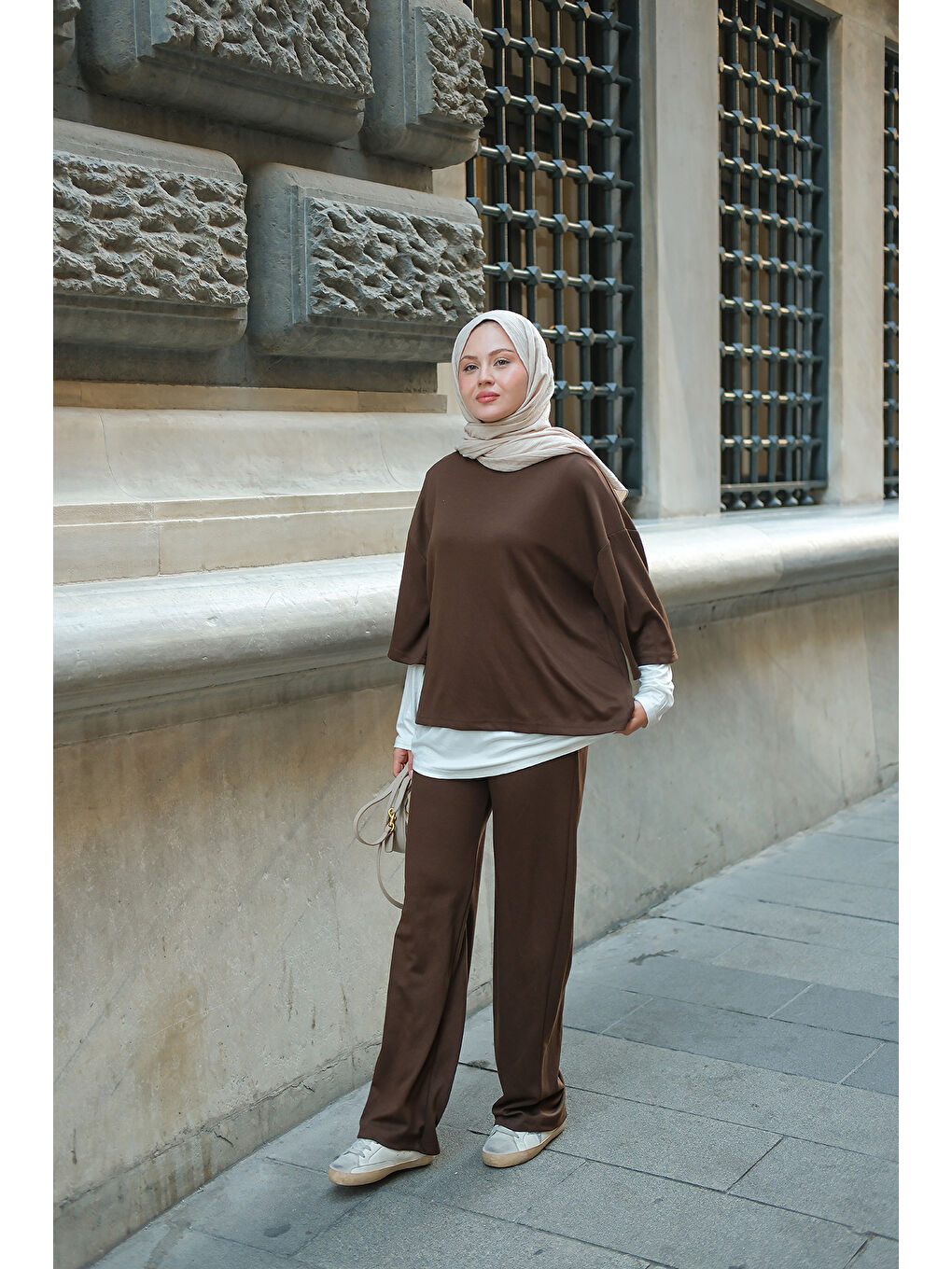 Kahverengi Kadın İç Badili Üçlü Takım Kahve-4