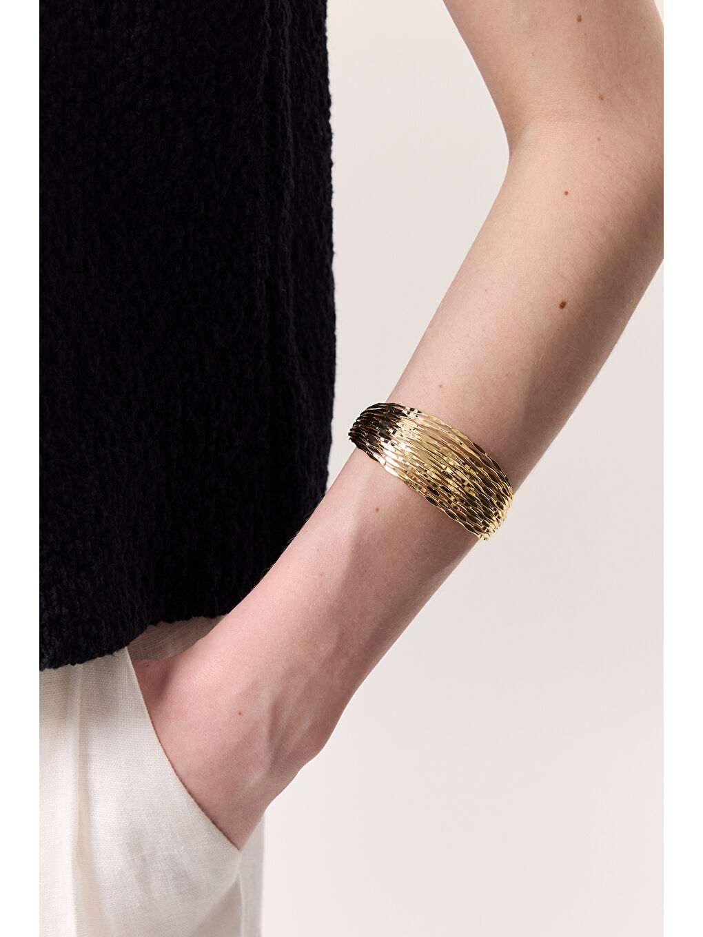 Sarı Çoklu Tel Kelepçe Gold-1