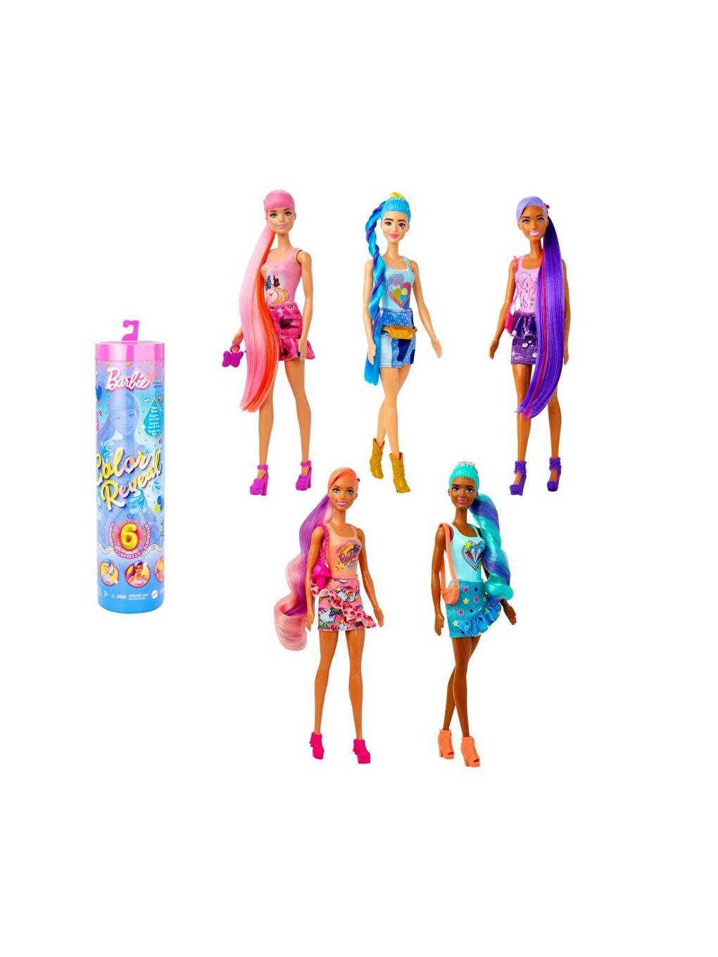 BARBIE Color Reveal Renk Değiştiren Sürpriz Denim Serisi HJX55