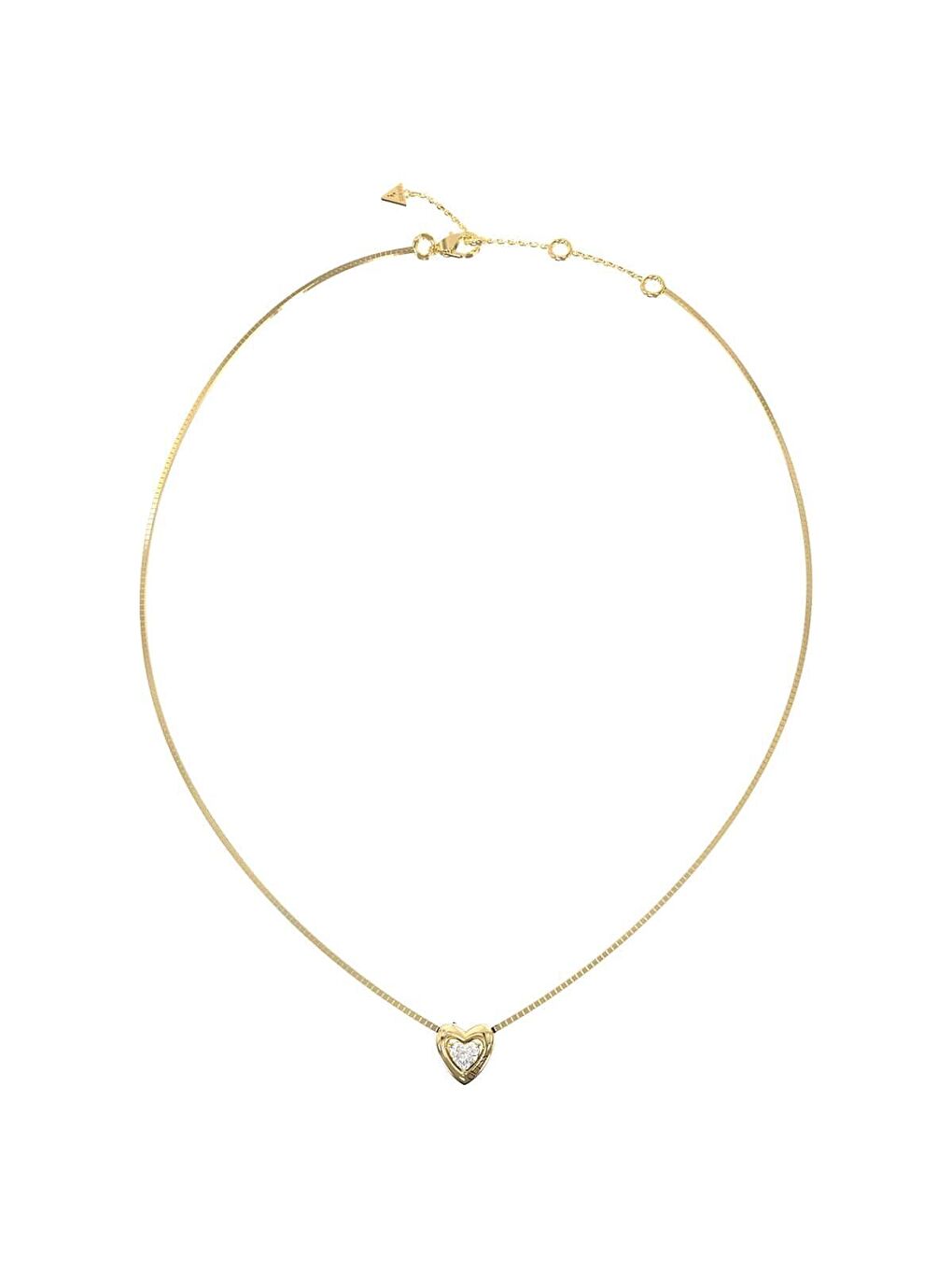 Sarı JGUJUBN06016JWYGTU Kalpli Kadın Kolye