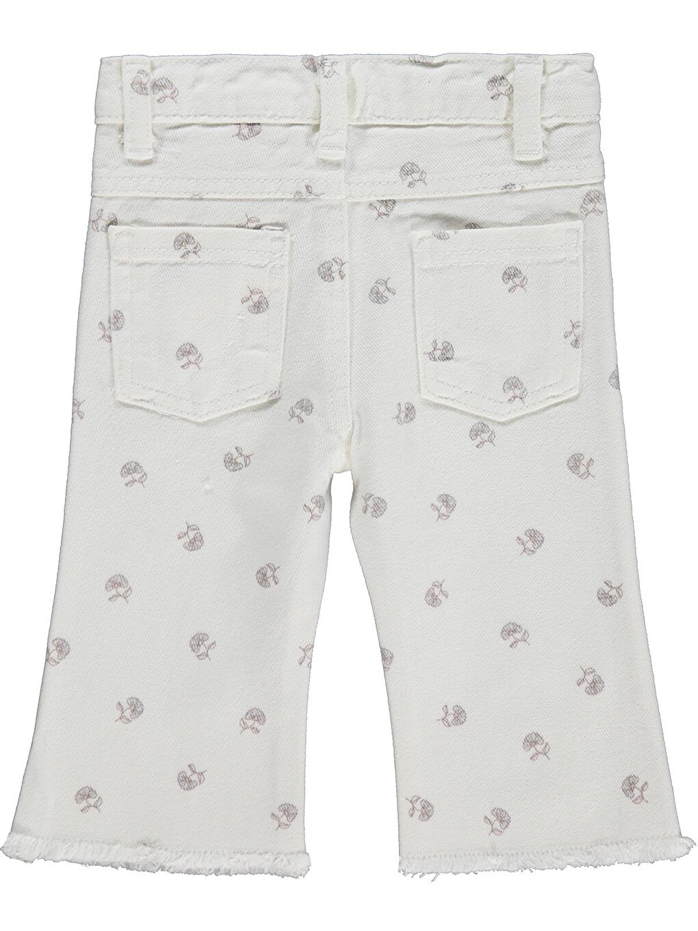 Baby Çiçek Empirme 6-18 Ay Pantolon - Ekru-1