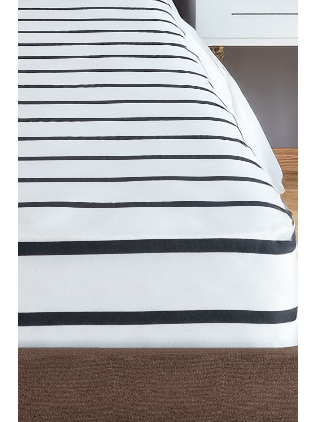 Pes Lastikli Çarşaf Seti Çift Kişilik Funny Siyah-Kahve-1