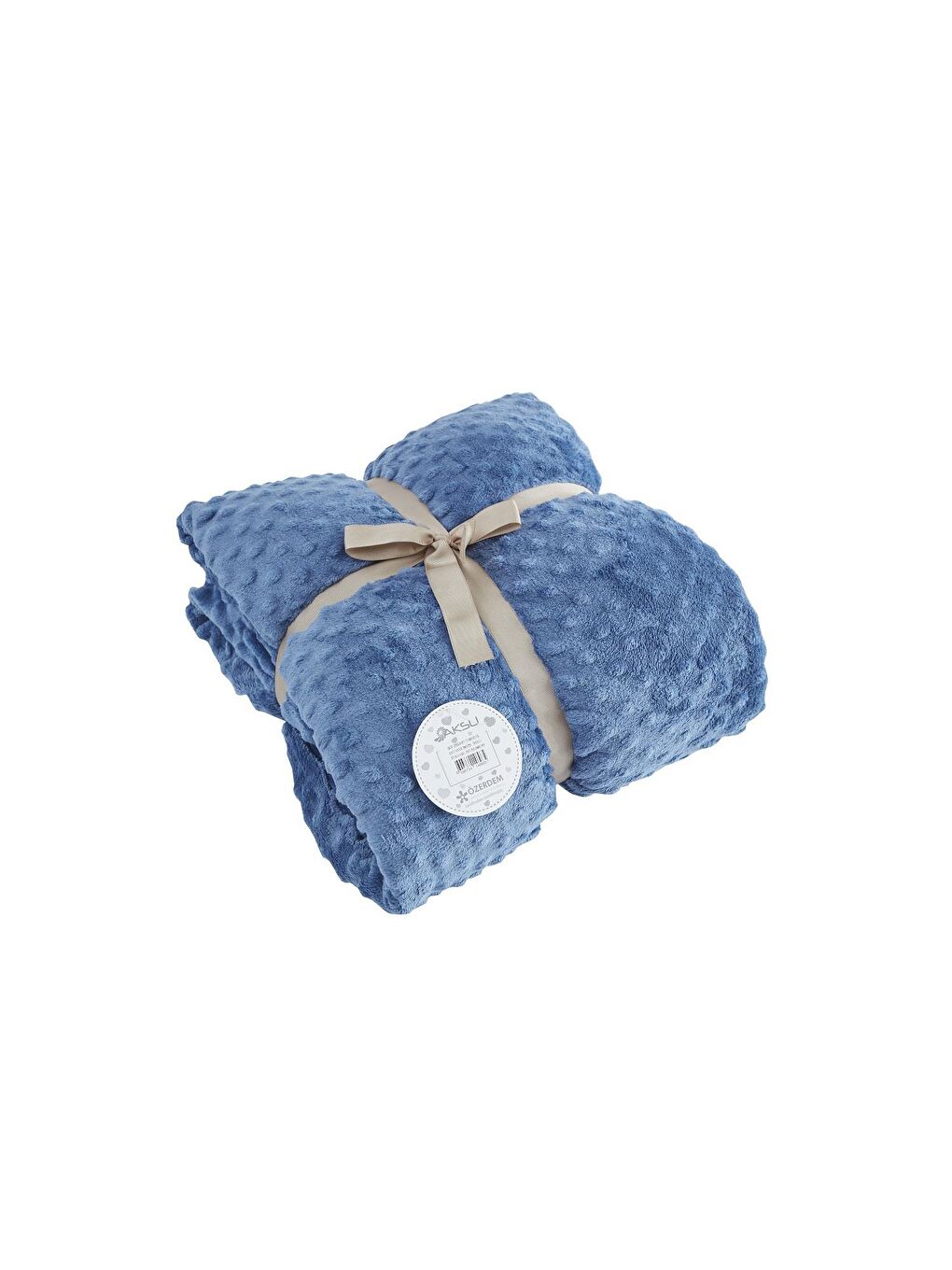 İpeksoft Tomurcuk Çift Kişilik Vizon Battaniye İndigo