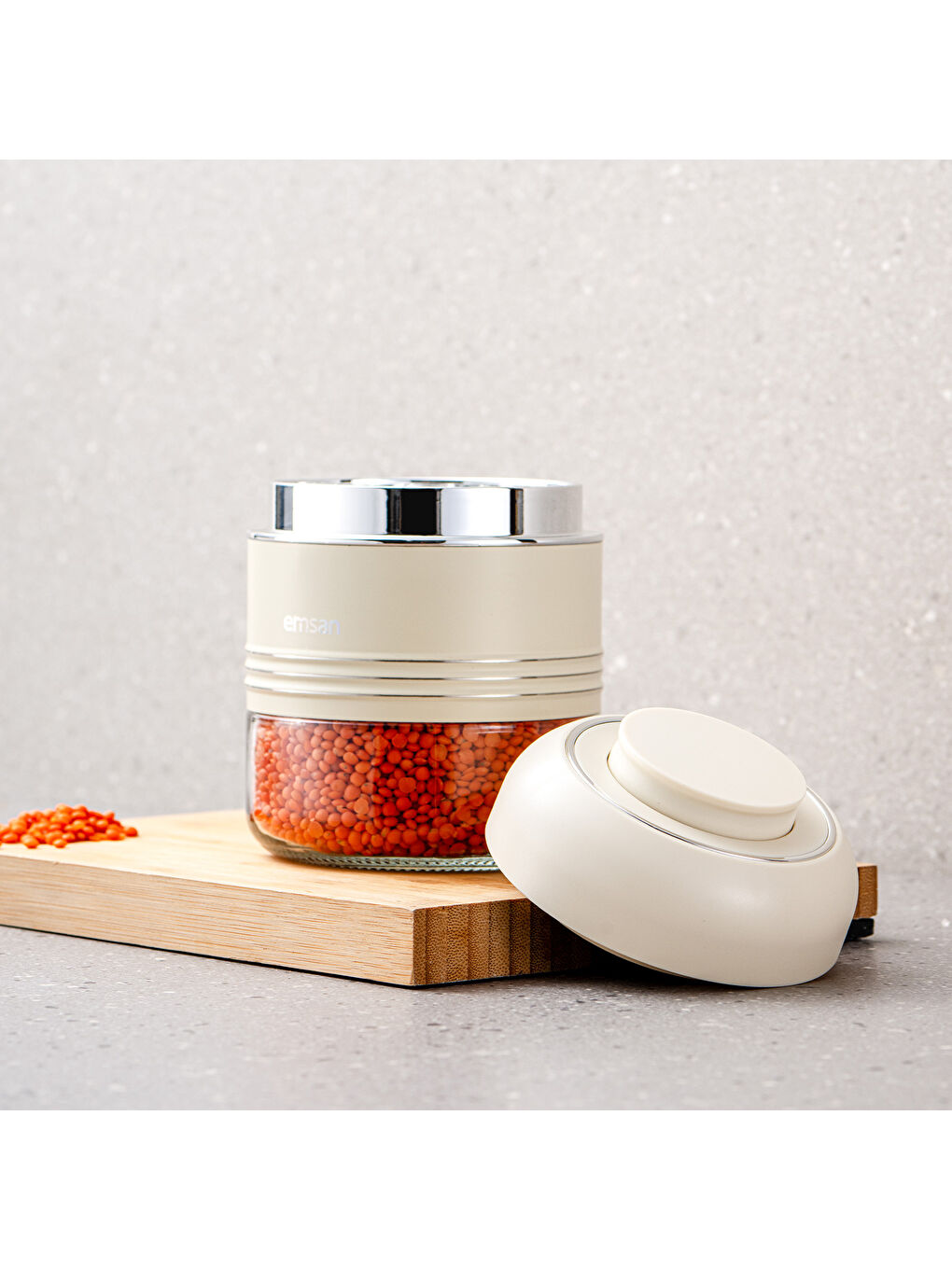 Moko 420 Ml Saklama Kavanozu Ekru-6