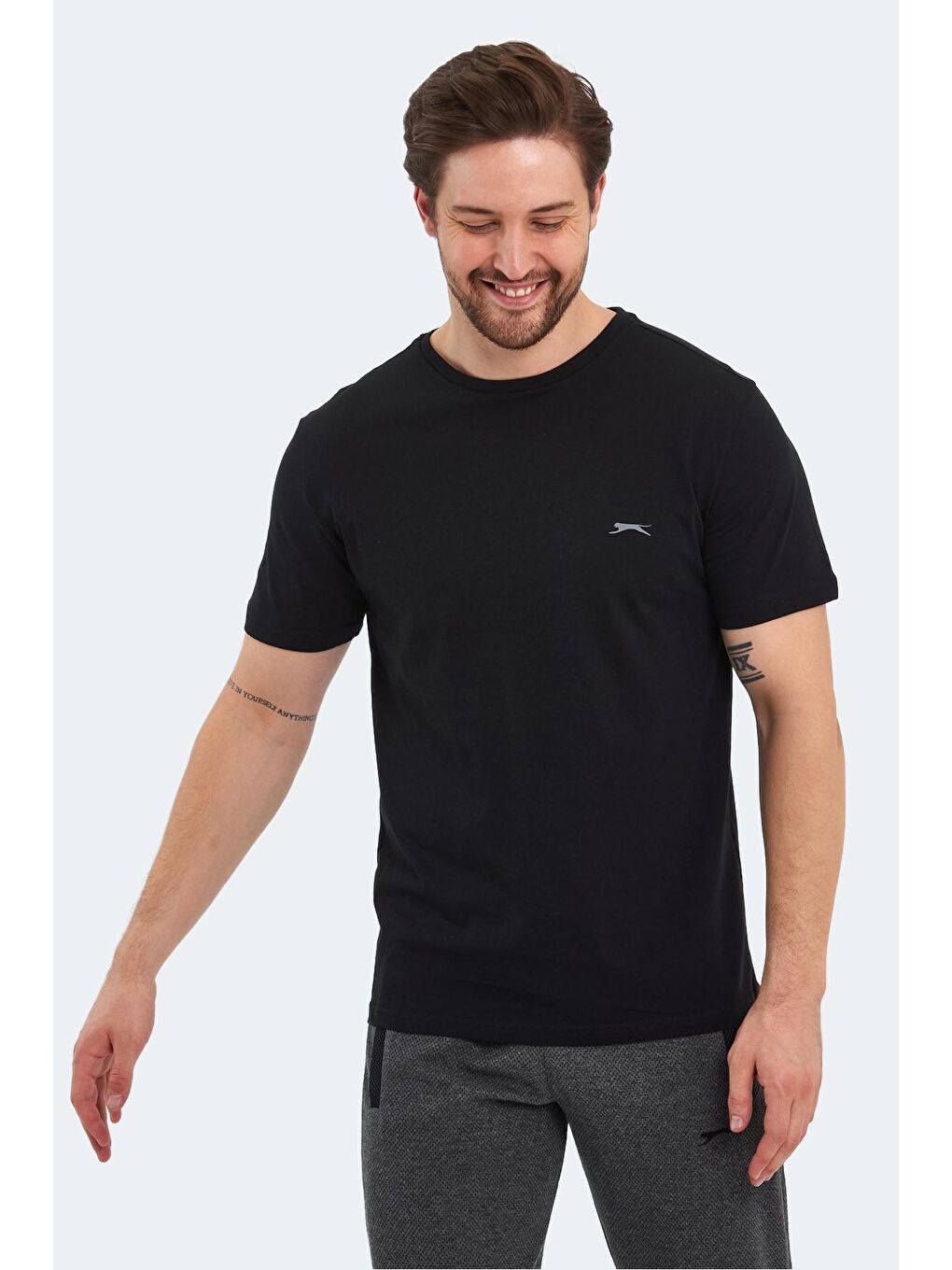 SLAZENGER Siyah PATKA Erkek T-Shirt Siyah - 3