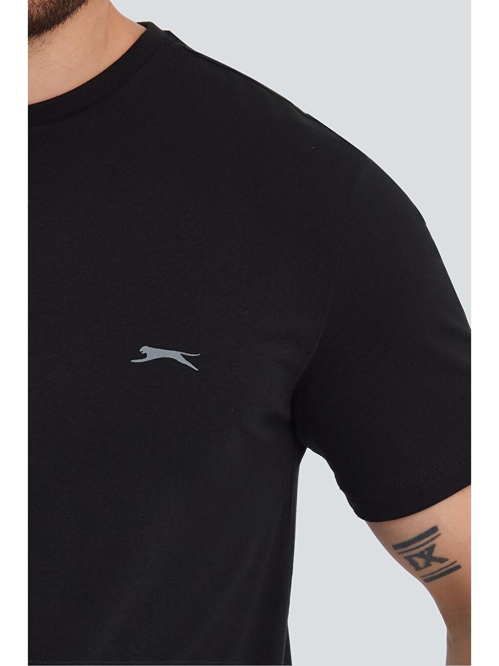 SLAZENGER Siyah PATKA Erkek T-Shirt Siyah - 4