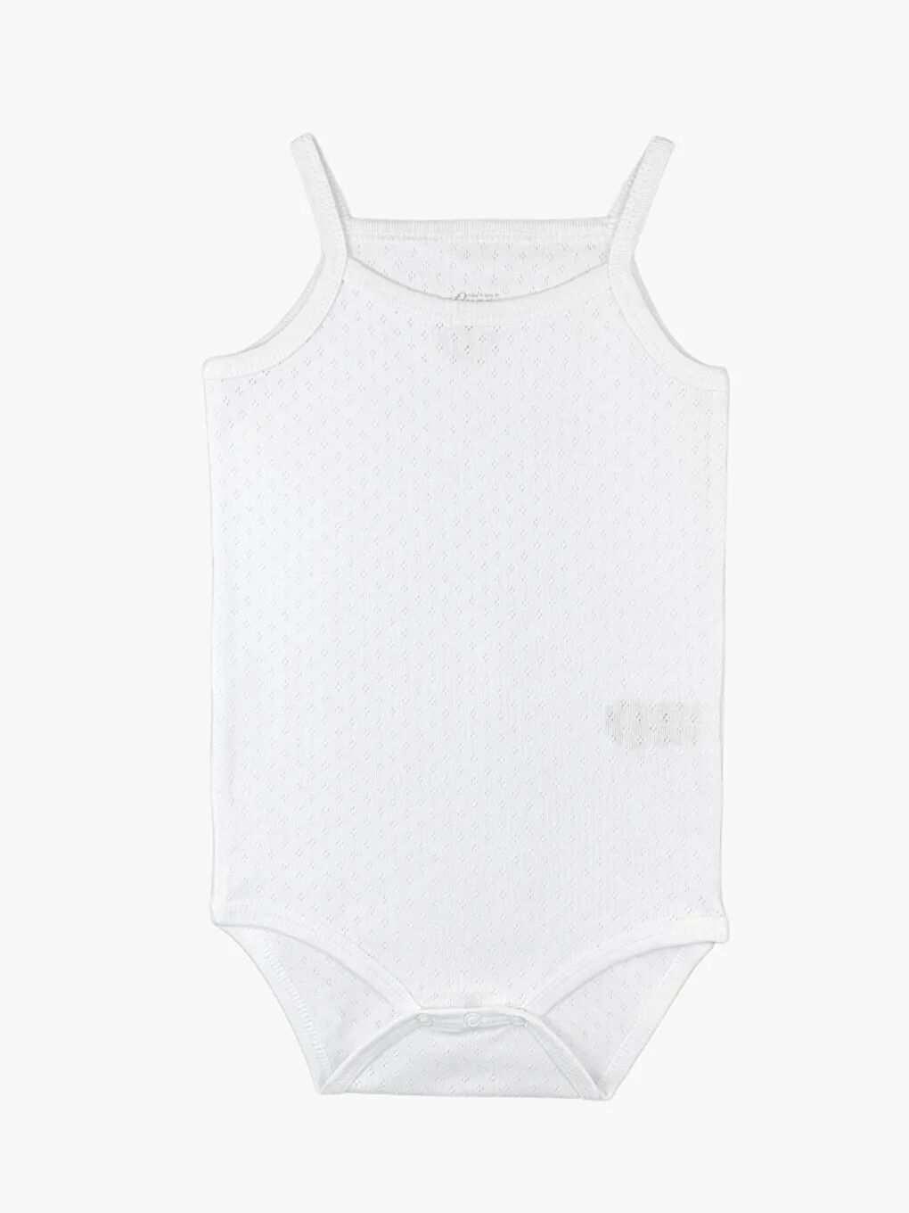 Beyaz Kare Yaka Pamuklu Kız Bebek Jakarlı Çıtçıtlı Body 5'li-2