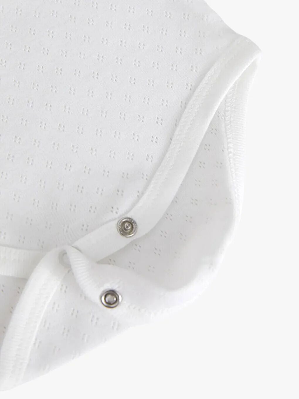 Beyaz Kare Yaka Pamuklu Kız Bebek Jakarlı Çıtçıtlı Body 5'li-3