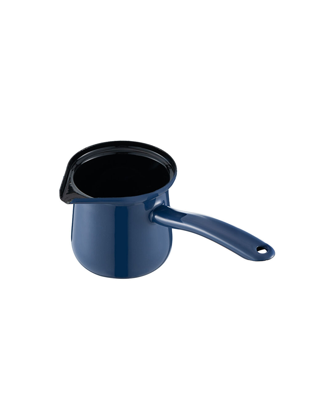 Lacivert Hasbahçe Emaye Cezve 10 cm-5