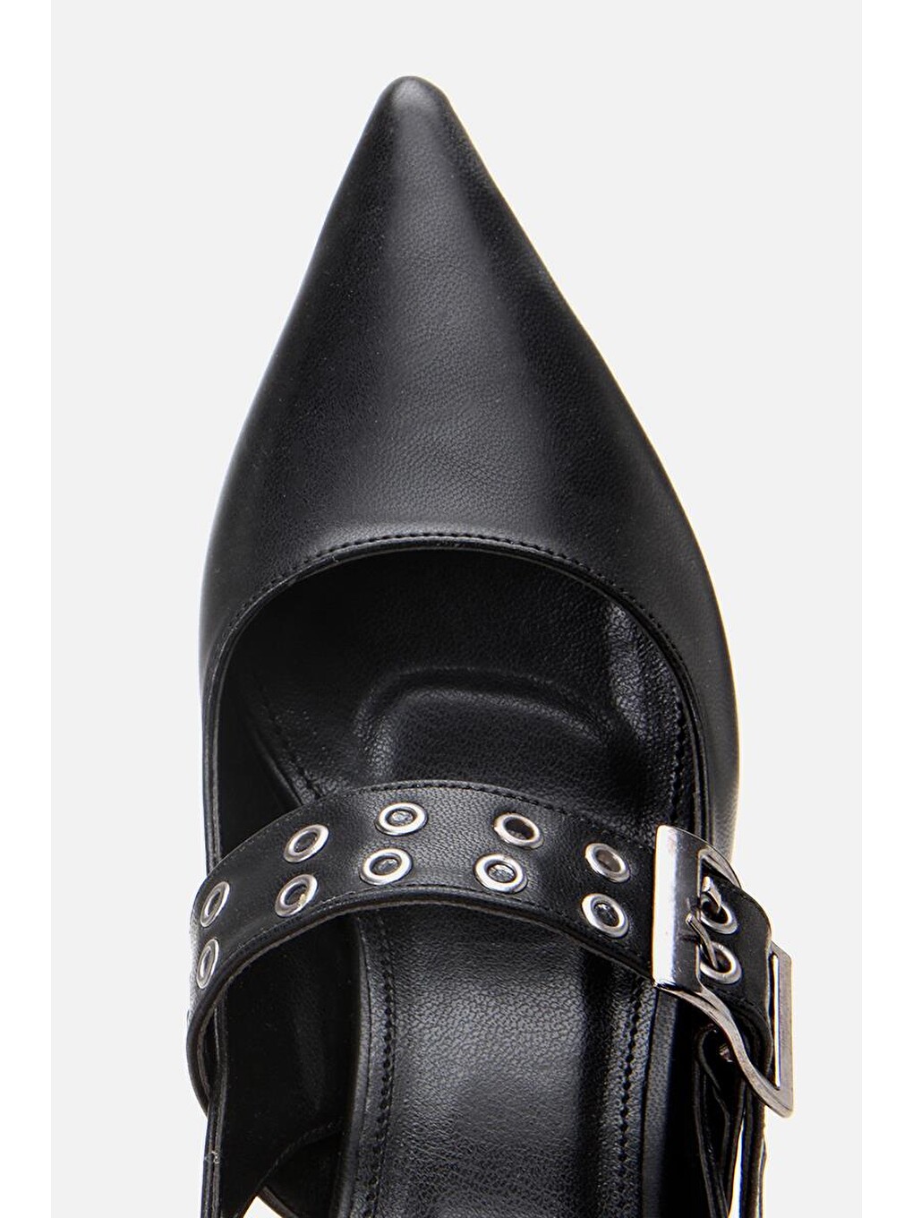 Kadın Siyah Kemerli Stiletto-6