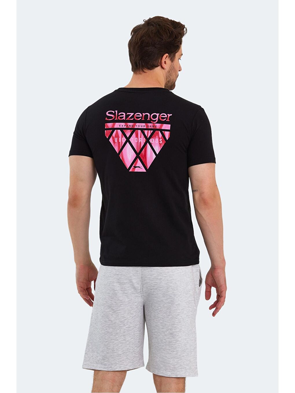 SLAZENGER Siyah PANCO Erkek Kısa Kol T-Shirt Siyah - 1