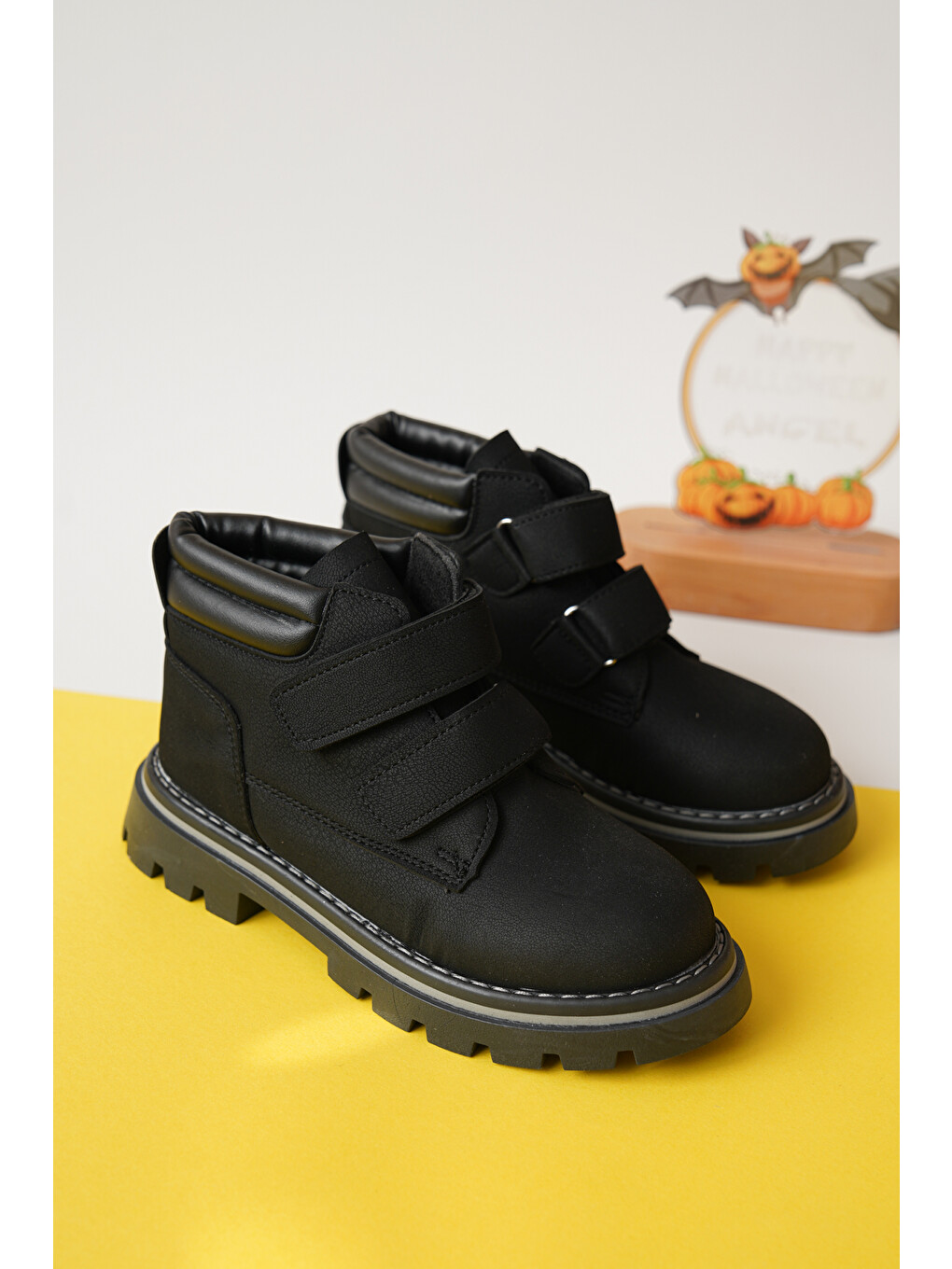 Siyah D0cot33 Günlük Ortopedik Çocuk Unisex Soğuk Geçirmez Bot-1