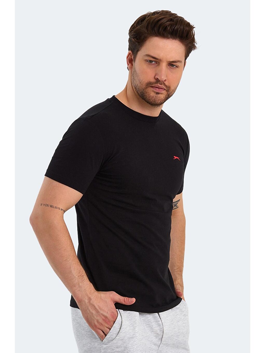 SLAZENGER Siyah PANCO Erkek Kısa Kol T-Shirt Siyah - 2