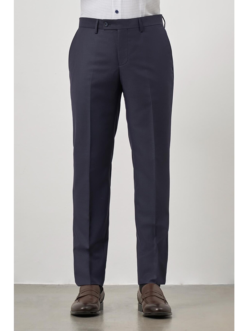 Lacivert Yandan Cepli Slim Fit Classic Erkek Pantolon 1003245152